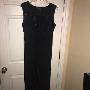 Black evening  sleeveless dress size 10